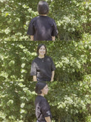 The white Vertikal T-Shirt in motion outdoors