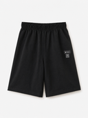 Short Vertikal noir Divag, vue produit à plat sur fond blanc cassé